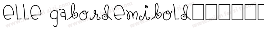elle gabordemibold字体转换